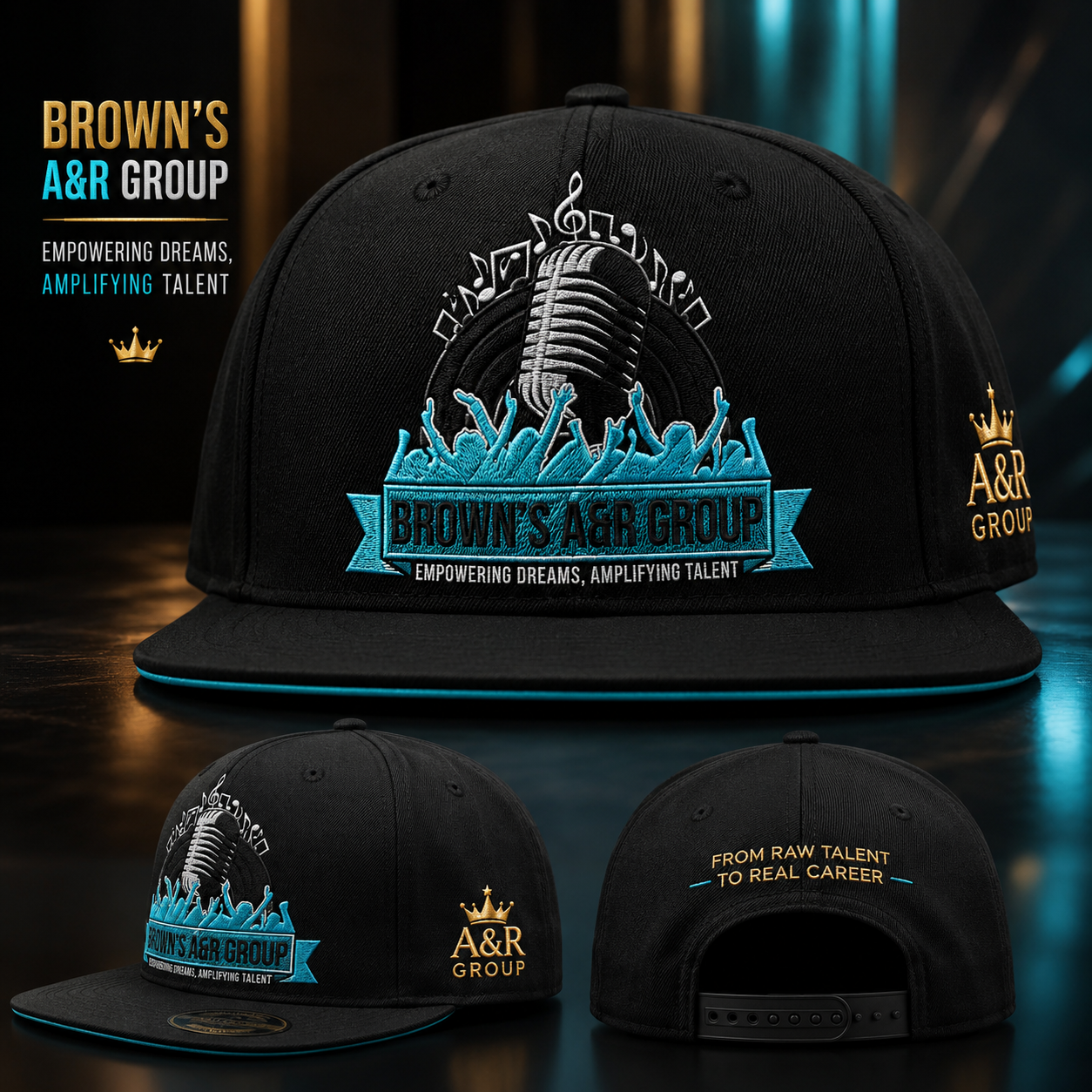 Brown's A&R Group Official Snapback Hat